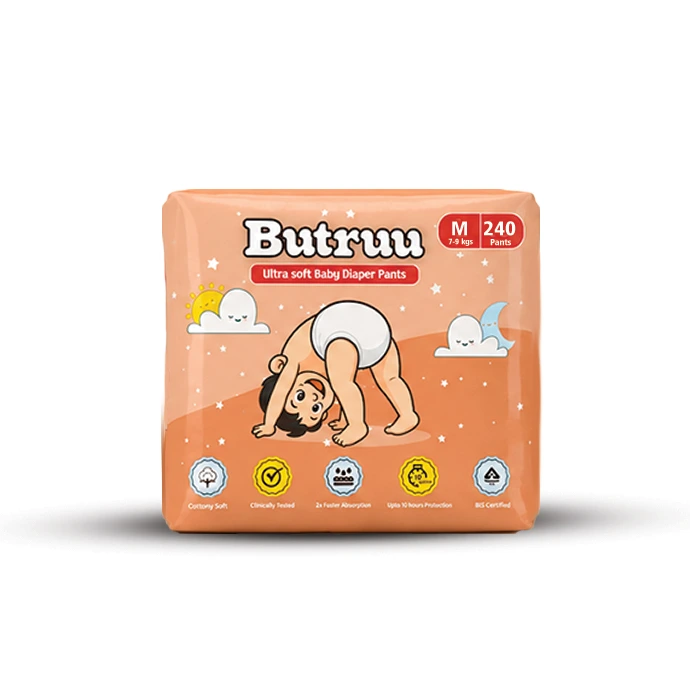 Ultra Soft Baby Diaper Pants- Medium- 240